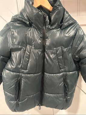 Kids Zara Dark Teal puffer Quilted Jacket